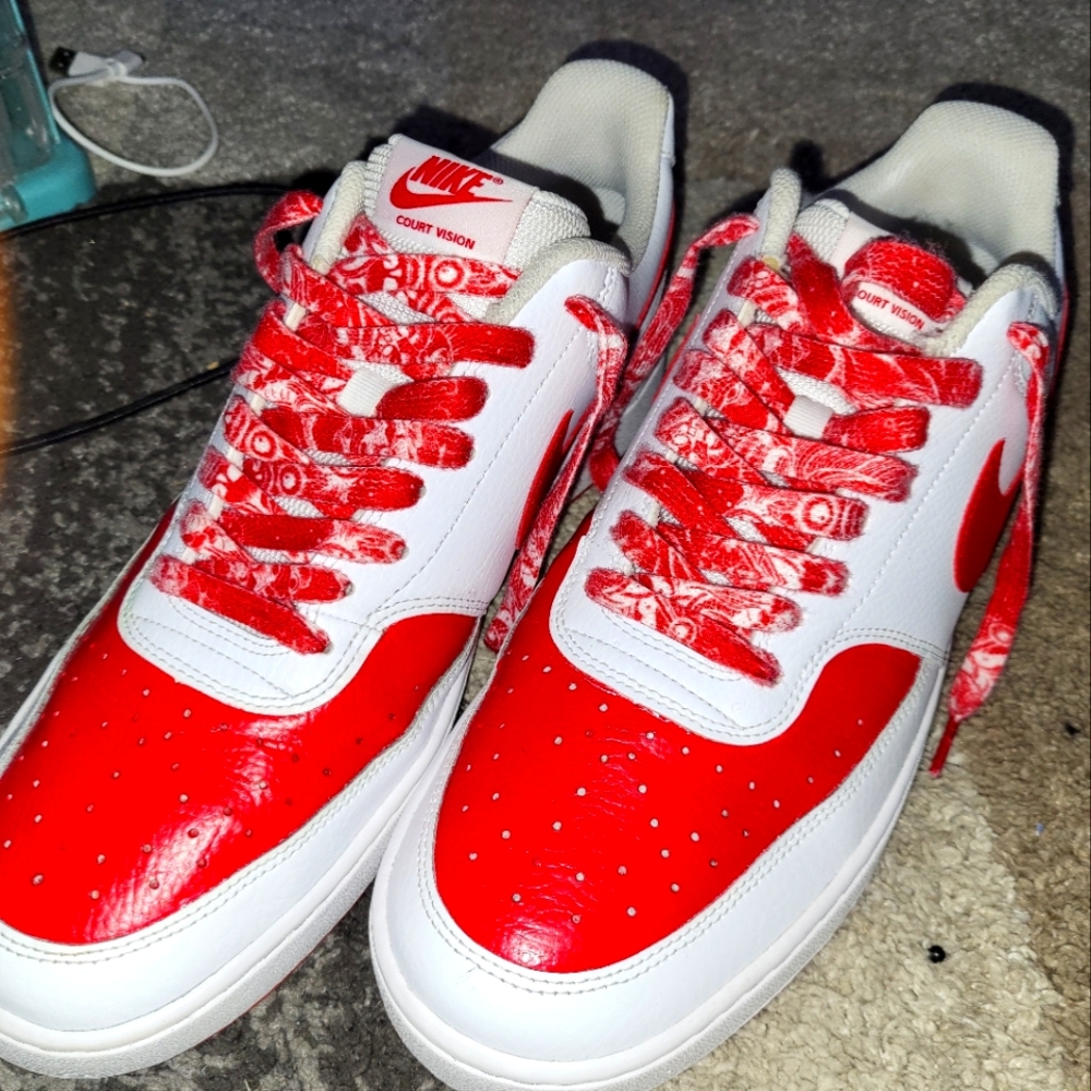 Custom court vision lows Nike shoes
